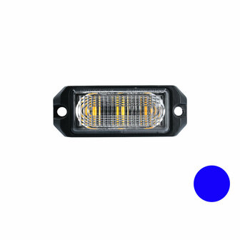 LED Blitzer 3-fach ultra Fl&auml;che Blau