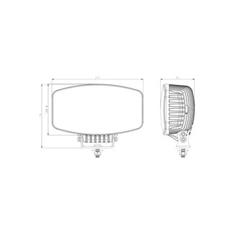 Boreman LED-Fernscheinwerfer + Position Licht und Blitzfunktion