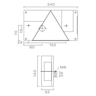 Asp&ouml;ck R&uuml;ckleuchte Multipoint 1 Links + Nebelschlussleuchte