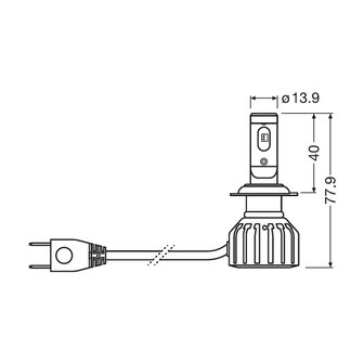 Osram Motorrad H7 LED Hauptscheinwerfer 12V Set Night Breaker LED GEN2 ECE-gepr&uuml;ft