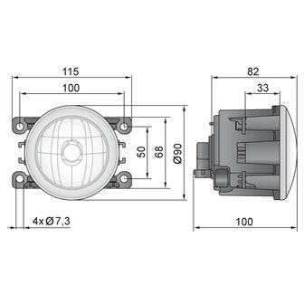 Wesem H11 Einbau Nebelscheinwerfer 12V