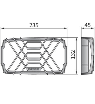 Wesem Scheinwerfergitter F&uuml;r HP5 Scheinwerfer