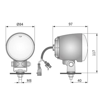 Wesem Xenon Arbeitsscheinwerfer 3040LM