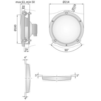 Wesem Rallye Fernscheinwerfer &Oslash;180mm + Halogen Lampe