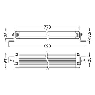 Osram LED Lightbar Kombi VX750-CB- SR SM 78cm