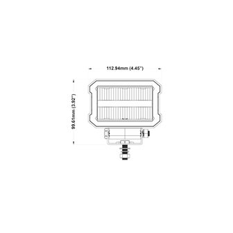 Boreman LED Arbeitsscheinwerfer 4000LM + Positionslicht (Rot oder Orange)