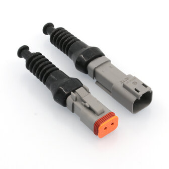 Satz Deutsch-DT 2-pins Stecker + Gummi