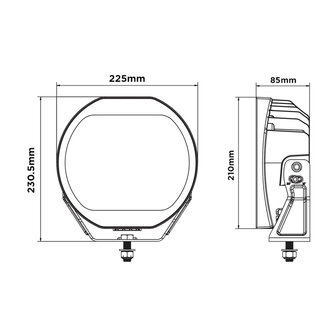 Boreman HALO LED Fernscheinwerfer + Blitzer + Dual Color Tagfahrlicht