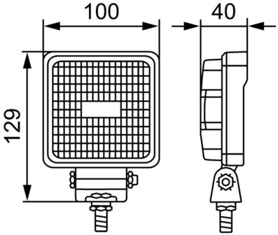 Hella S800 LED Arbeitsleuchte 12/24V 800LM 3M Kabel | 1GA 357 107-022