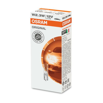 Osram W2.3W Gl&uuml;hbirne 12V W2x4.6d Original Line 10 St&uuml;ck