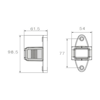 Asp&ouml;ck LED Seitenleuchte Superpoint IV Kurz | Rechts