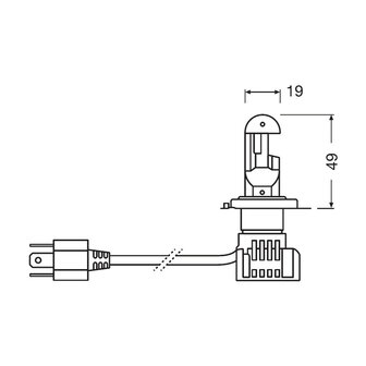 Osram H4 LED Hauptscheinwerfer 12V Set Night Breaker LED ECE-gepr&uuml;ft