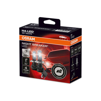 Osram H4 LED Hauptscheinwerfer 12V Set Night Breaker LED ECE-gepr&uuml;ft