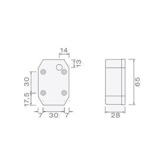 Asp&ouml;ck LED Markierungsleuchte Flexipoint Orange 0,5m Kabel 12V