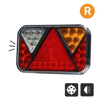 Fristom FT-270 LED R&uuml;ckleuchte Rechts 5-Funktionen Canbus 12V