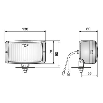 Wesem HM1 Halogen Fernscheinwerfer Gelb