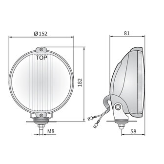 Wesem HO3 Halogen Nebelscheinwerfer