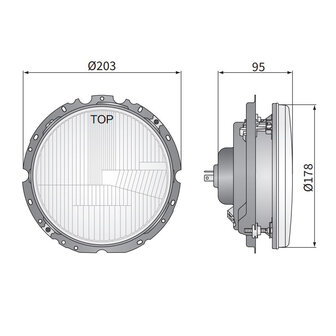 Wesem Hauptscheinwerfer VW Golf I, Durchmesser: &Oslash;178mm