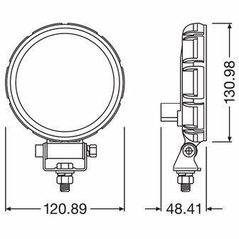 Osram LED R&uuml;ckfahrscheinwerfer Rund FX120R-WD