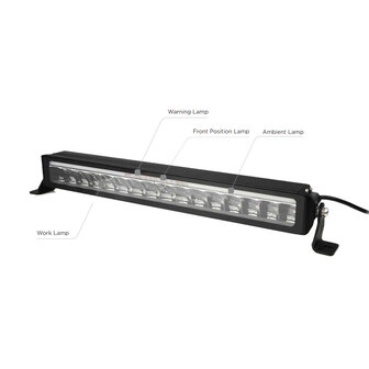 Dasteri LED-Lichtleiste 123 CM | Tagfahrlicht + LED Blitzer
