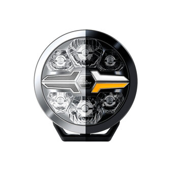 Hella LED-Fernscheinwerfer Blade 7&quot; Schwarz Wei&szlig;/Orange Positionslicht Ref. 50