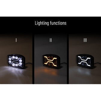 X-Spider LED-Strahler | Tagfahrlicht + LED-Blinker