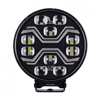 X-Spider Toxic LED-Strahler rund | Tagfahrlicht + LED-Blinker