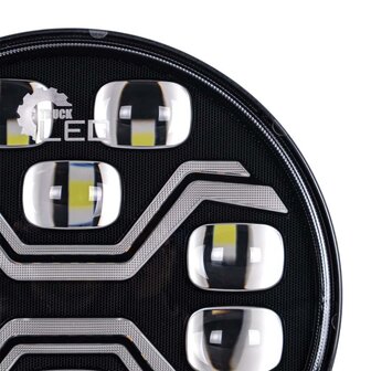 X-Spider Toxic LED-Strahler rund | Tagfahrlicht + LED-Blinker