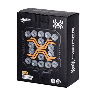 X-Spider LED-Arbeitsleuchte | Wei&szlig; + Orange | Tagfahrlicht | 4200 lm