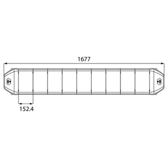 Dasteri LED Leuchtbalken Orange 168CM + Arbeitslicht + Fernbedienung