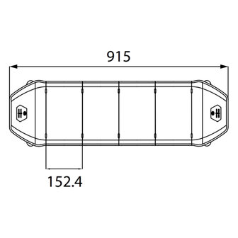 Dasteri LED Leuchtbalken Orange 92CM + Arbeitslicht + Fernbedienung