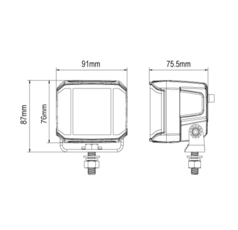 36W LED Arbeitsleuchte 3960LM | Side-Shooter