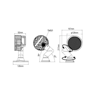 45W Verstellbare LED-Arbeitsleuchte Mit Arm Rund