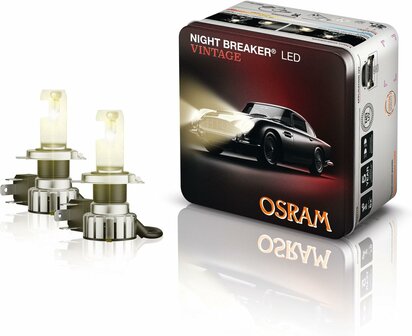 Osram Night Breaker LED Vintage H4 + R2 ECE-zugelassenes Set | +330%