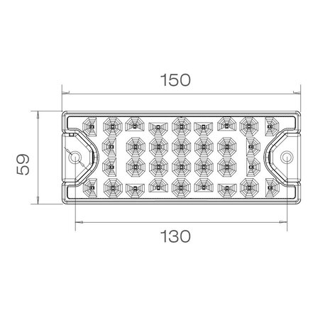 Aspöck MiniLED II LED Rückleucht Links + Rechts