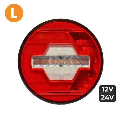 Dasteri LED Rückleuchte Links Ø140mm + Dynamischerer Blinker