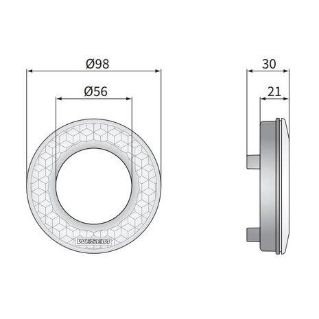 Wesem Ring Reflektor Weiß Für Rücklichtmodul