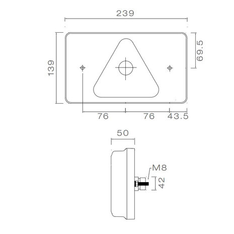 Aspöck Multiled Rückleuchte Links + Nebelschlussleuchte