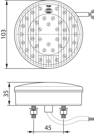 Dasteri LED Rückfahrscheinwerfer 24V