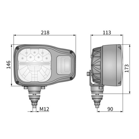 Wesem Satz LED Hauptscheinwerferen Links + Rechts