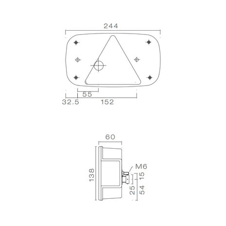 Aspöck Multipoint III Rückleuchte Links