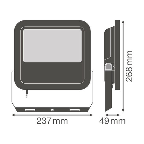 Ledvance 65W LED Fluter 230V Schwarz 4000K Neutralweiß