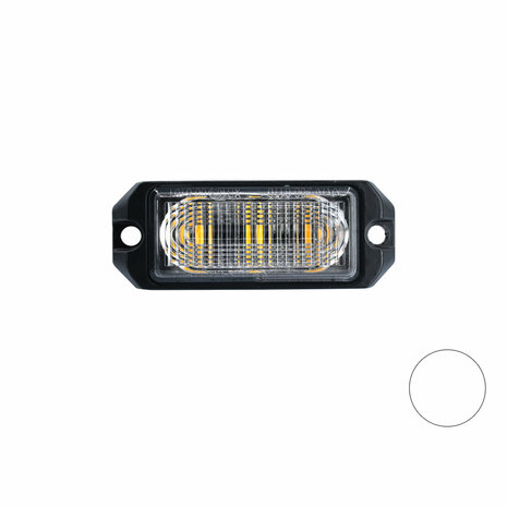 LED Blitzer 3-fach ultra Fläche Weiß