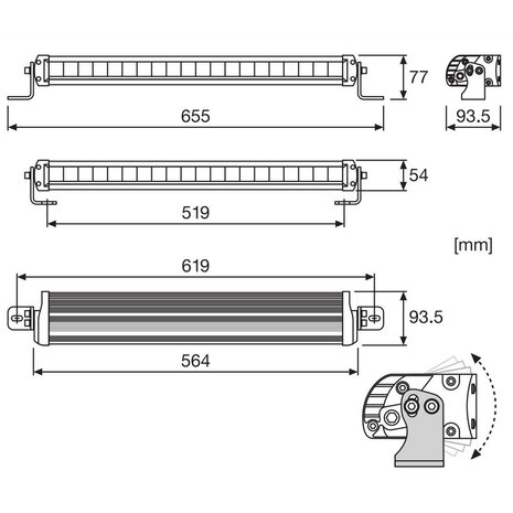 Osram LED Lightbar FX500-SP 57CM