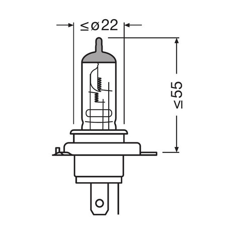 Osram Halogen Birne 12V Original Line HS1 PX43t