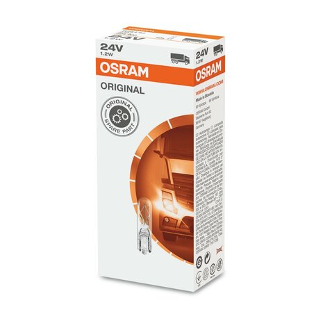 Osram Glühbirne 24V Original Line W2x4.6d 10 Stück