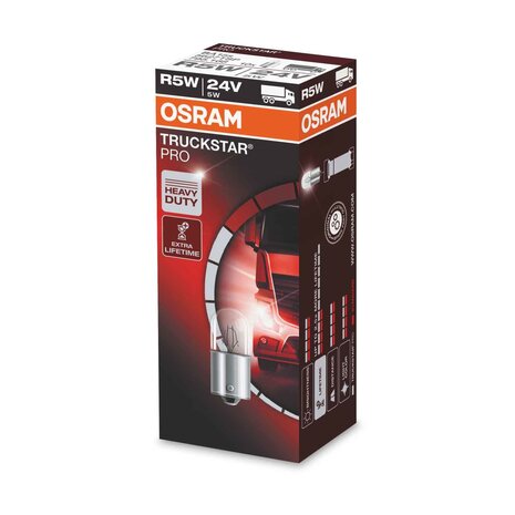 Osram R5W Glühbirne 24V 5W BA15s Truckstar Pro 10 Stück