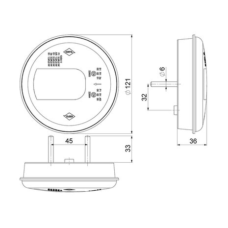 Horpol LED Rückleuchte Links LUNA LZD 2446