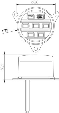 Dasteri LED-Rückfahrlampe 9-33V