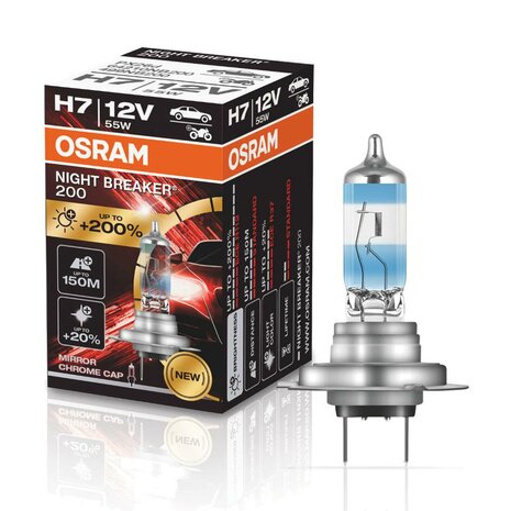 Osram H7 Halogen Birne 12V 55W PX26d Night Breaker 200